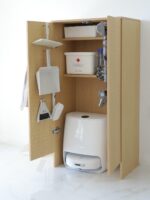 하우스키핑 캐비닛 윤징 에코백스 청소도구 진공 청소기 기지국 랙 스위핑 로봇 수납 캐비닛 - 이미지 3