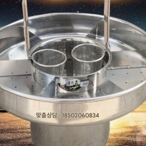 상업용 스테인리스 스틸 인터넷 유명인 홍콩 스타일 분수 쇠고기 곱창 냄비 스톨 스튜 냄비 매운 양머리 배달 레시피