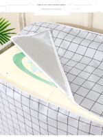 반자동 더블 실린더 세탁기 커버 더블 배럴 구식 세탁기 커버 천 방수 선크림 세탁기 방진 커버 천 - 이미지 3