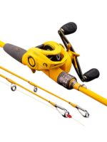 광웨이 소형 황륜 워터드롭 휠 루어 슈트 풀세트 루어로드 민물 바다 낚시 장거리 카본 낚싯대 - 이미지 5