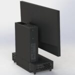 itx 섀시 독립형 디스플레이 올인원 머신 루미너스 그래스 디스플레이 브라켓 섀시 matx 데스크탑 A4 1U 미니 소형 섀시 - 이미지 2