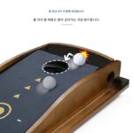 인기 상품 PGA 골프 퍼팅 연습 실내 시뮬레이터 홈 솔리드 우드 크리스탈 벨벳 마킹 라인 연습 담요 - 이미지 3