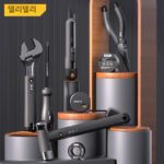 델리 홈 툴 세트 6종 다기능 리튬 드릴 가정용 수리 도구 상자 설명서 델리 세트