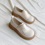 [대두삼촌] 여성용 작은 가죽신발 영국 스타일 스프링 마틴 두꺼운 밑창 JK 여성화 레트로 일본 싱글화 로퍼