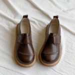 [대두삼촌] 여성용 작은 가죽신발 영국 스타일 스프링 마틴 두꺼운 밑창 JK 여성화 레트로 일본 싱글화 로퍼 - 이미지 3