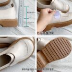 [대두삼촌] 여성용 작은 가죽신발 영국 스타일 스프링 마틴 두꺼운 밑창 JK 여성화 레트로 일본 싱글화 로퍼 - 이미지 4