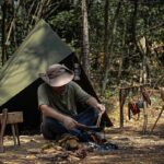 Savage bushcraft 야외 캠핑 Zhangqiu 단조 철제 팬 전통 요리 냄비 BC 팬 물고기 비늘 프라이팬 - 이미지 3