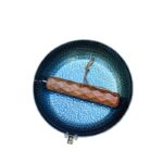 Savage bushcraft 야외 캠핑 Zhangqiu 단조 철제 팬 전통 요리 냄비 BC 팬 물고기 비늘 프라이팬 - 이미지 5