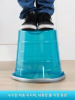 다기능 버킷 야외 시트 낚시 버킷 자동차 보관 상자 세차 버킷 더블 버킷 두꺼워 휴대용 스탠드 가능 - 이미지 4