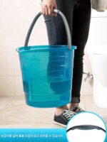 다기능 버킷 야외 시트 낚시 버킷 자동차 보관 상자 세차 버킷 더블 버킷 두꺼워 휴대용 스탠드 가능 - 이미지 5