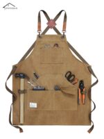 목수, 정원사, 화가, 남성 작업복을 위한 맞춤 로고 인쇄가 있는 유럽 및 미국 스타일의 두꺼운 캔버스 방수 앞치마