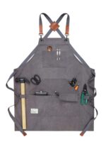 목수, 정원사, 화가, 남성 작업복을 위한 맞춤 로고 인쇄가 있는 유럽 및 미국 스타일의 두꺼운 캔버스 방수 앞치마 - 이미지 5