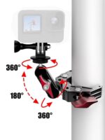 Insta360 X4X3 파노라마 스포츠 카메라 강력한 클램프 오토바이 고정 브라켓 자전거 고프로 dji - 이미지 5