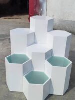 스팟 페인트 드론 디스플레이 스탠드 육각형 플랫폼 쇼케이스 유형 발광 스탠드 이동 및 사용자 정의 가능 - 이미지 3