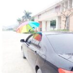 특수 자외선 차단용 선쉐이드 우산 받침대, 강력한 흡입 컵, 자동차용 범용 스테인리스 스틸 접이식 우산 받침대 - 이미지 4