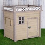 견고한 목재 개집 개집 실내 및 실외 대형 및 중형견 실외 발코니 공간 활용도 높음 범용 - 이미지 3