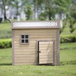 견고한 목재 개집 개집 실내 및 실외 대형 및 중형견 실외 발코니 공간 활용도 높음 범용 - 이미지 4