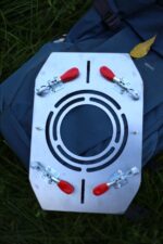 야외 텐트 굴뚝 화상 방지 보드 캠핑 나무 스토브 연기 파이프 단열 링 스테인리스 스틸 굴뚝 입구 액세서리 무료 개방 - 이미지 4