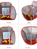 실내 골프 연습장 스윙 트레이너 치핑 네트 골프공 수집 매트 타겟 접이식 수집 네트 - 이미지 5