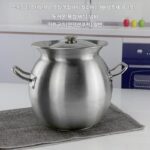 합성바닥 냄비 국그릇 스테인리스 황소머리 냄비 고대 죽그릇 합성바닥 국통 죽그릇 국그릇 스튜 냄비 스튜 냄비 드럼형