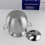 합성바닥 냄비 국그릇 스테인리스 황소머리 냄비 고대 죽그릇 합성바닥 국통 죽그릇 국그릇 스튜 냄비 스튜 냄비 드럼형 - 이미지 2