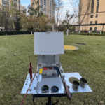 알루미늄 합금 야외 스케치 편리 휴대용 조절 가능 수채화 그림 상자 유화 상자 이젤 아크릴 구아슈 - 이미지 2