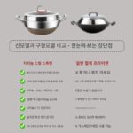 316 스테인리스 스틸 프라이팬 노스틱 팬 가정용 평평한 바닥 초대형 더블 이어 냄비 깊은 프라이팬 가스 스튜 냄비 - 이미지 4