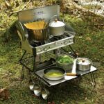 일본 UNIFLAME 야외 캠핑 셀프드라이빙 접이식 휴대용 테이블 캠핑 다이닝 테이블 블랙 초경량 다층 스태킹 랙 - 이미지 4