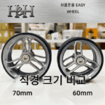 대만 HH 소형 천 이지 휠 접이식 자전거 개조 액세서리 60~70mm 알루미늄 합금 푸시 휠 이지 투 푸시 - 이미지 3