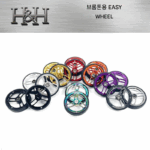 대만 HH 소형 천 이지 휠 접이식 자전거 개조 액세서리 60~70mm 알루미늄 합금 푸시 휠 이지 투 푸시 - 이미지 4