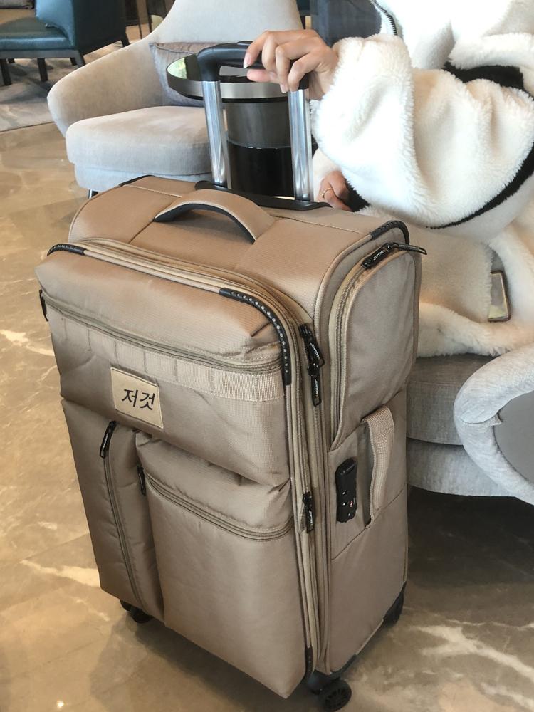 main_672825266324_0-1 초경량 범용 휠 휴대용 수하물 20인치 옥스포드 천 24 확장형 위탁 트롤리 가방 대형 28 - 이미지 1