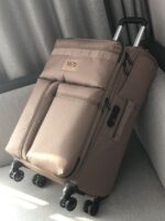 초경량 범용 휠 휴대용 수하물 20인치 옥스포드 천 24 확장형 위탁 트롤리 가방 대형 28 - 이미지 4