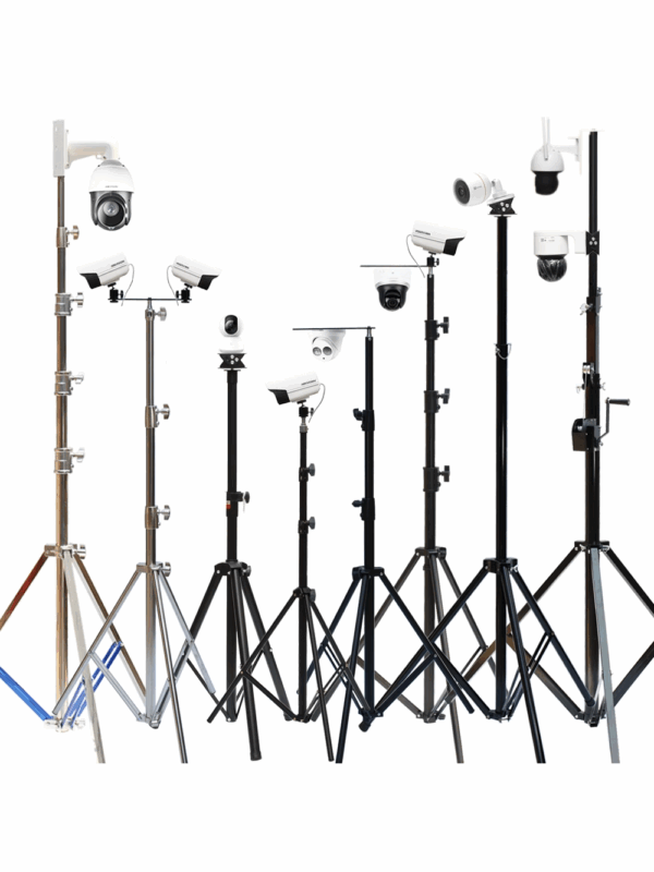 웨이신다 보안 모니터링 장비 총 반구형 카메라 234567 미터 모바일 폴 삼각대 바닥 스탠드