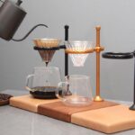 핸드브루 커피포트 세트 레트로 커피 핸드브루 스탠드 V60 드립필터 컵 유리 쉐어링 포트 매칭 주방용품