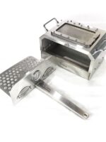 야외 캠핑용 스팀 앤 베이크 통합형 박스형 스팀 오븐 두꺼운 스테인리스 스틸 나무 스토브 오븐 가정용 카세트 오븐