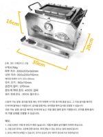 야외 캠핑용 스팀 앤 베이크 통합형 박스형 스팀 오븐 두꺼운 스테인리스 스틸 나무 스토브 오븐 가정용 카세트 오븐 - 이미지 4