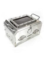 야외 캠핑용 스팀 앤 베이크 통합형 박스형 스팀 오븐 두꺼운 스테인리스 스틸 나무 스토브 오븐 가정용 카세트 오븐 - 이미지 5