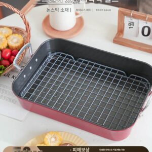 양천 베이킹 바베큐 도구 가정용 오븐 노스틱 가정용 구운 생선 바베큐 다기능 구운 닭고기 트레이 대형 베이킹 트레이