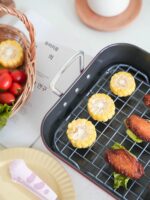 양천 베이킹 바베큐 도구 가정용 오븐 노스틱 가정용 구운 생선 바베큐 다기능 구운 닭고기 트레이 대형 베이킹 트레이 - 이미지 3