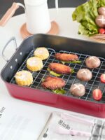 양천 베이킹 바베큐 도구 가정용 오븐 노스틱 가정용 구운 생선 바베큐 다기능 구운 닭고기 트레이 대형 베이킹 트레이 - 이미지 5