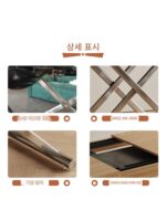 Manutti 리프팅 접이식 접이식 식탁 및 커피 테이블 듀얼 퍼포즈 소형 아파트 다기능 직사각형 식탁 - 이미지 4