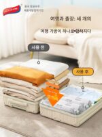 타이리 핸드롤 압축백 의류 소형 여행 출장 학생 학교용품 진공 보관 가방 - 이미지 2