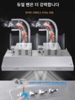 대형 흡입식 케이터링 어스 스토브 상업용 레인지 후드 배기 후드 주방 연기 흡입기 올인원 머신 호텔 전용 - 이미지 3