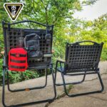 [클리어런스] 야외 접이식 커밋 의자 전술 캠핑 장비 몰리 확장 보드 휴대용 피크닉 의자 - 이미지 4