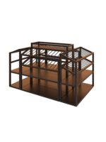 와이너리 레드 와인 캐비닛 디스플레이 랙 쇼핑몰 슈퍼마켓 바닥 와인 디스플레이 랙 아이언 아일랜드 크리에이티브 조합 와인 캐비닛 - 이미지 5