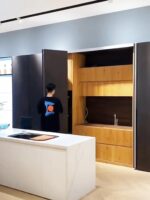 캐비닛 숨겨진 접이식 스윙 도어 트랙 더블 도어 4도어 텔레스코픽 측면 장착 역전 삽입 버터플라이 도어 슬라이드 액세서리 - 이미지 2