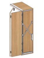 캐비닛 숨겨진 접이식 스윙 도어 트랙 더블 도어 4도어 텔레스코픽 측면 장착 역전 삽입 버터플라이 도어 슬라이드 액세서리 - 이미지 5