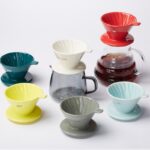 V0 세라믹 커피 필터 컵 미국 핸드 드립 필터 V60 콘 필터 사무실 스테이션 필터지 핸드 브루 포트 - 이미지 3