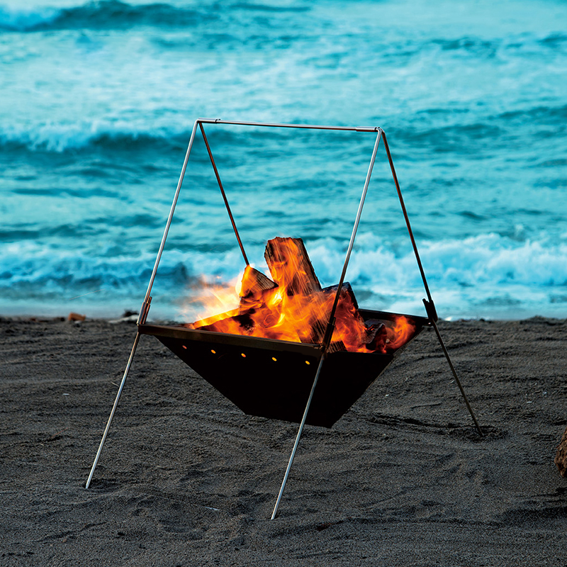 main_674828244254_0-1 UNIFLAME 야외 캠핑 모닥불 스탠드 450 스테인리스 스틸 접이식 및 보관 용이 - 이미지 1