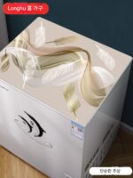 냉동고 방진 매트 커버 천 방수 및 오일 방지 냉동고 냉장고 북유럽 스타일 pvc 주방 방진 커버 방진 커버 타월 - 이미지 4